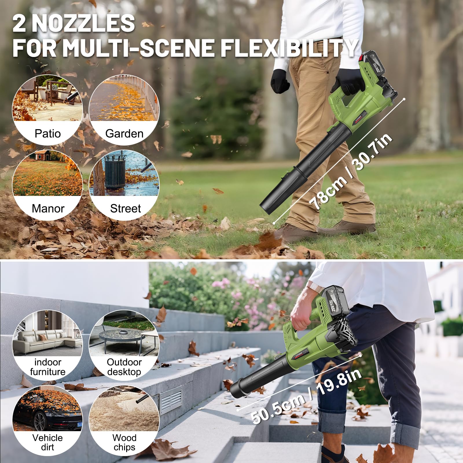 MGYM two 4Ah batteries with charger for extended runtime and quick swaps
