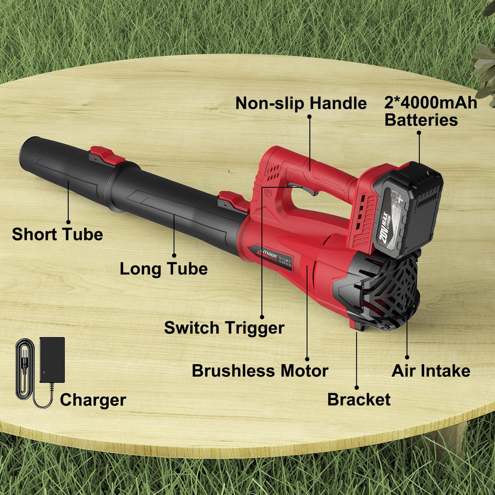 MGYM charger and batteries laid out for easy charging and storage