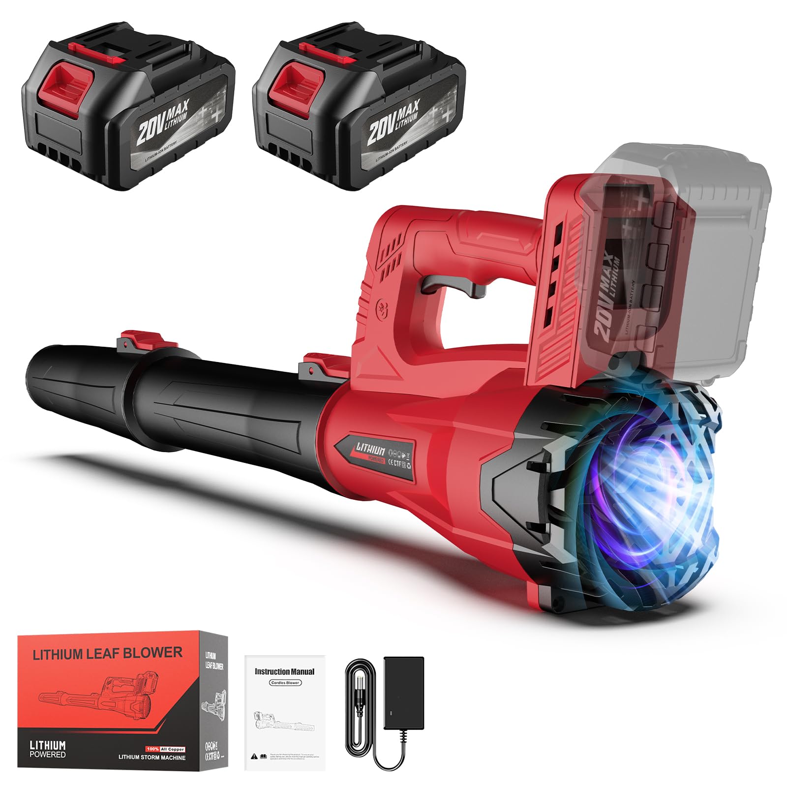 MGYM blower front view showing controls and compact design for easy handling