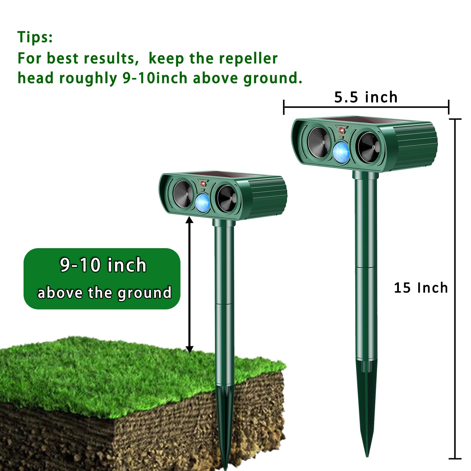 MHNKACA mounted on a wooden fence for versatile placement and continuous protection