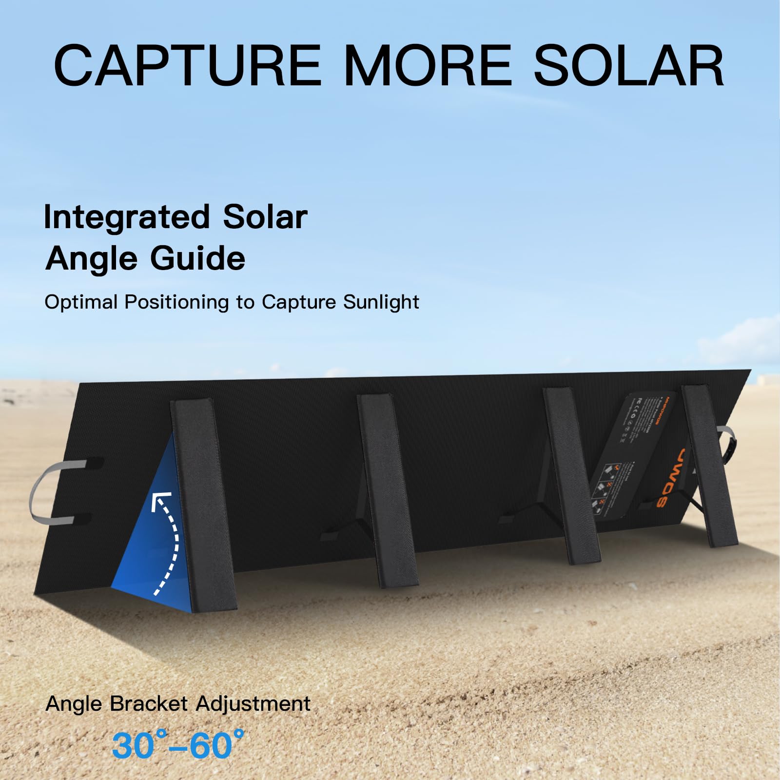 MHPOWOS solar connector ports ready for plug-and-play power station use