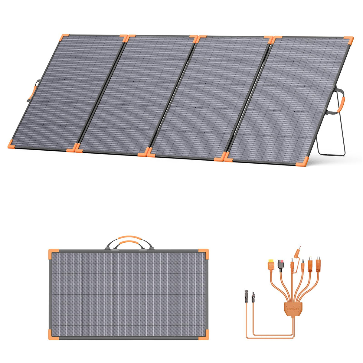 MHPOWOS front view showing panel surface and high-efficiency cells for greater output