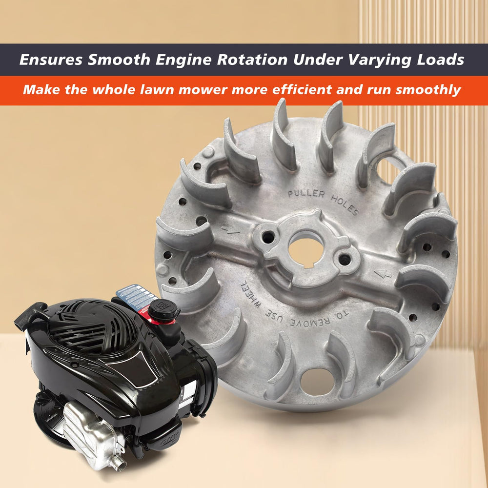 Mhrxusd flywheel installed on small engine demonstrating compatibility and performance benefit