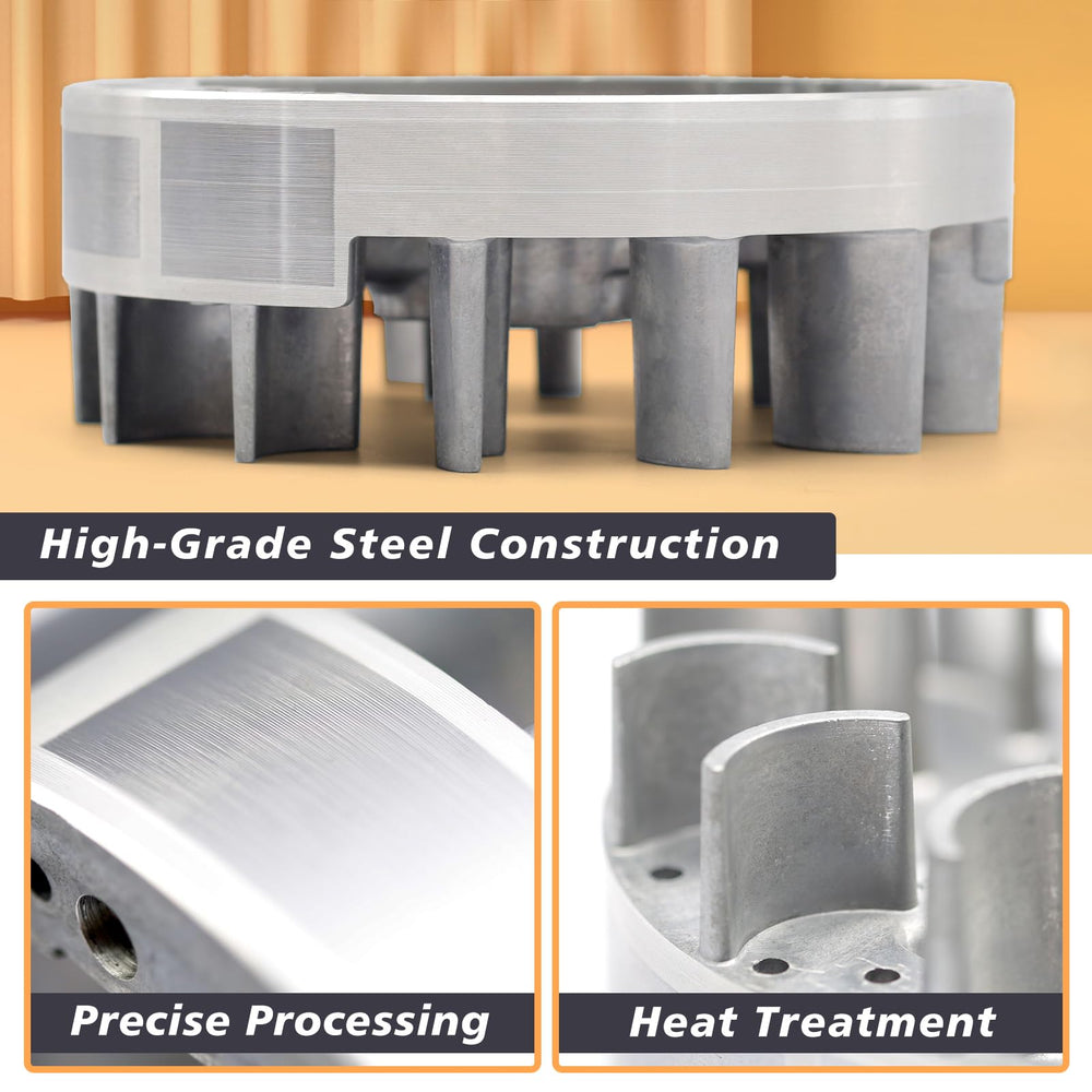 Mhrxusd flywheel keyway detail emphasizing exact alignment and ease of installation benefit