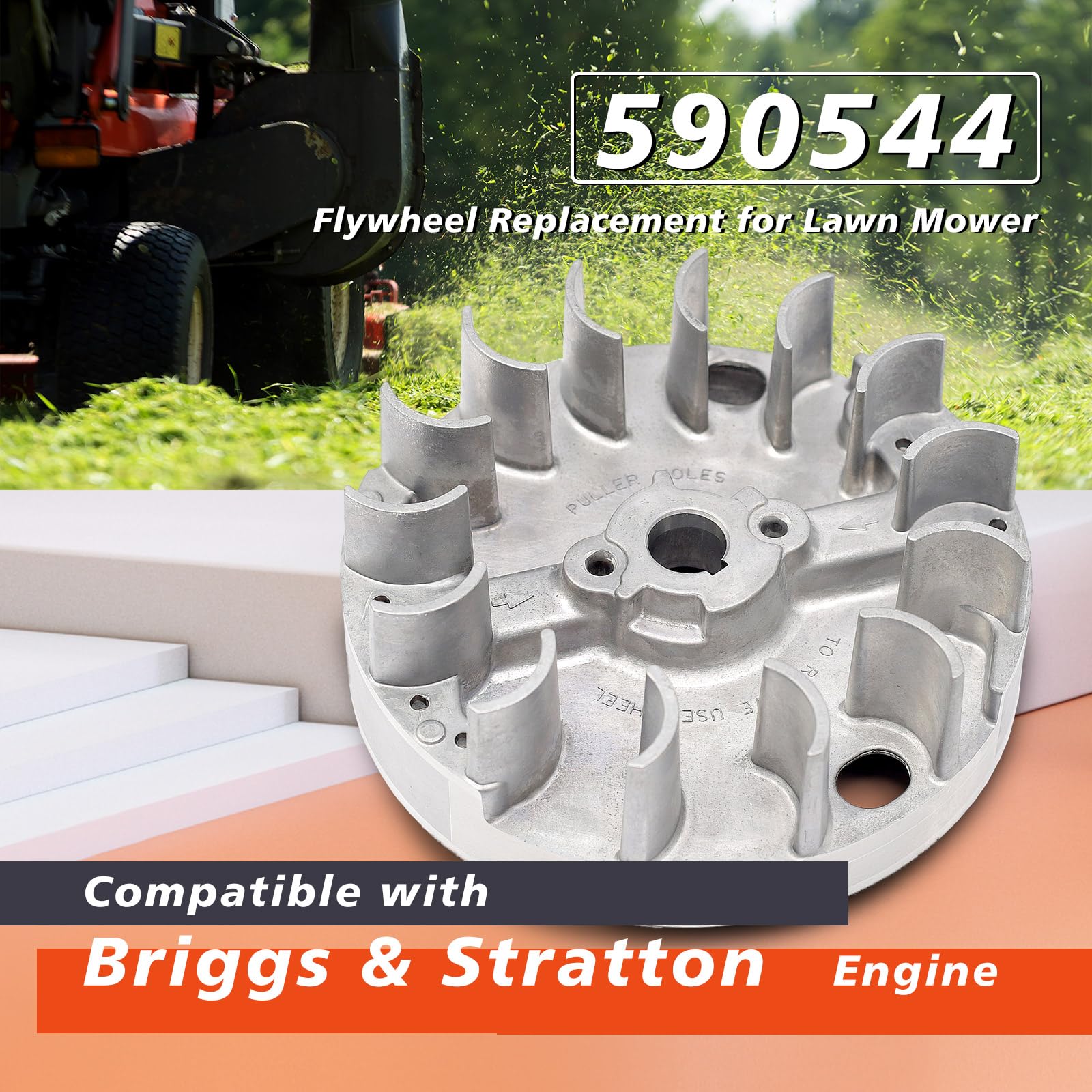 Mhrxusd flywheel side profile showcasing heavy-duty steel construction benefit