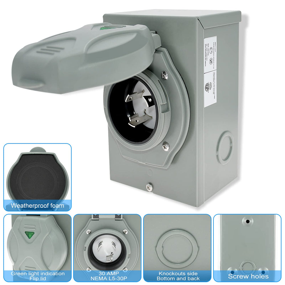 Miady side and bottom knockouts visible for direct transfer switch routing