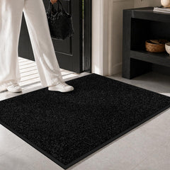Mibao front mat flat lay showing clean edges and modern look benefits floors