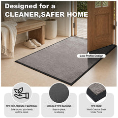 Mibao low-profile edge preventing door jams for smooth entry