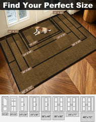 Mibao rubber backing detail offering non-slip stability and floor protection