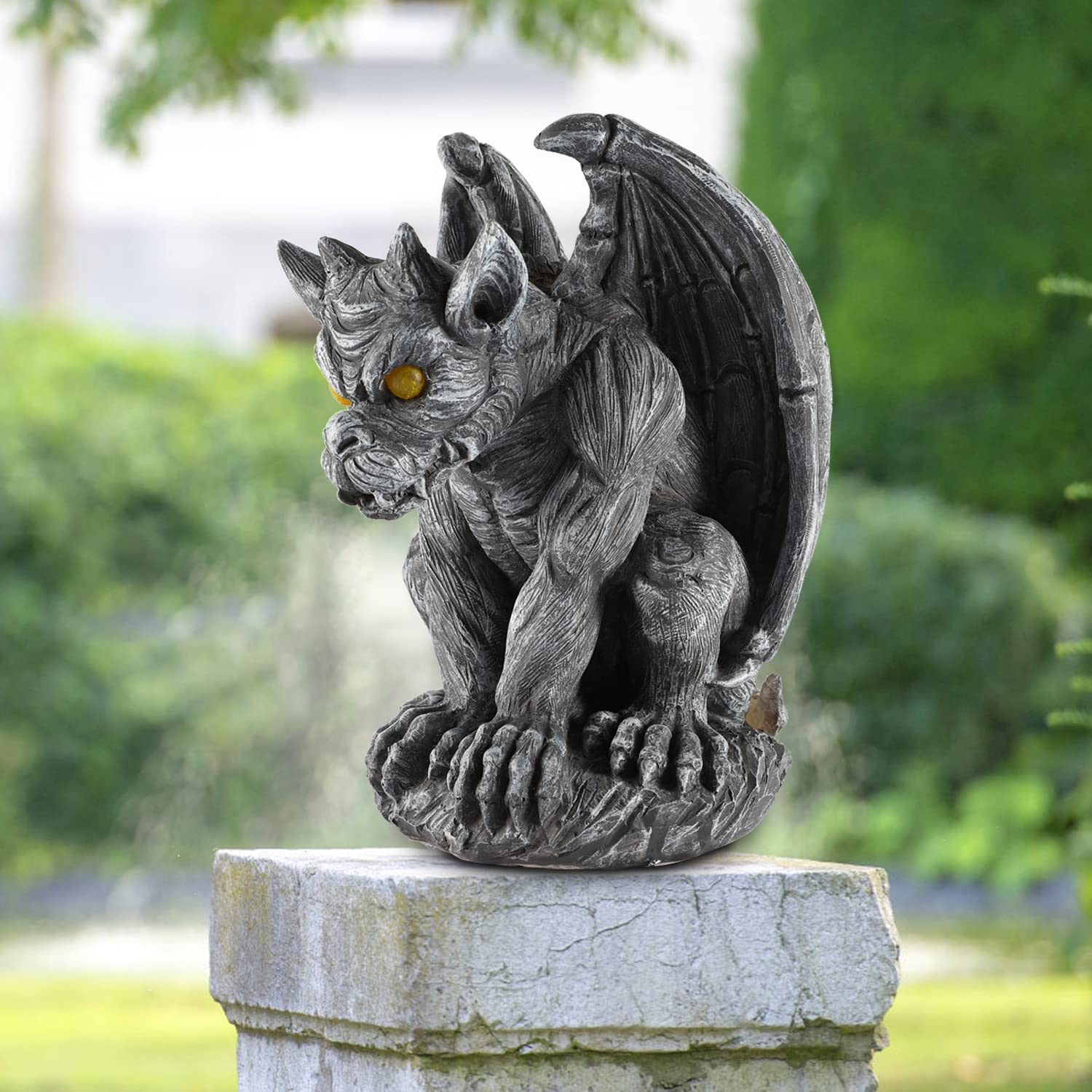 MIBUNG gargoyle packaging and label showing included product and care info