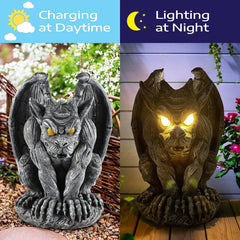 MIBUNG gargoyle side profile showing wing sculpt and durable finish