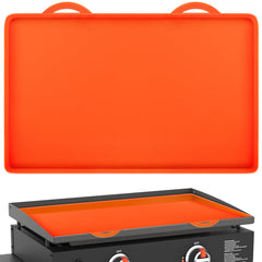 MICEYLIVE front view of 36-inch silicone griddle cover protecting surface and reducing dirt