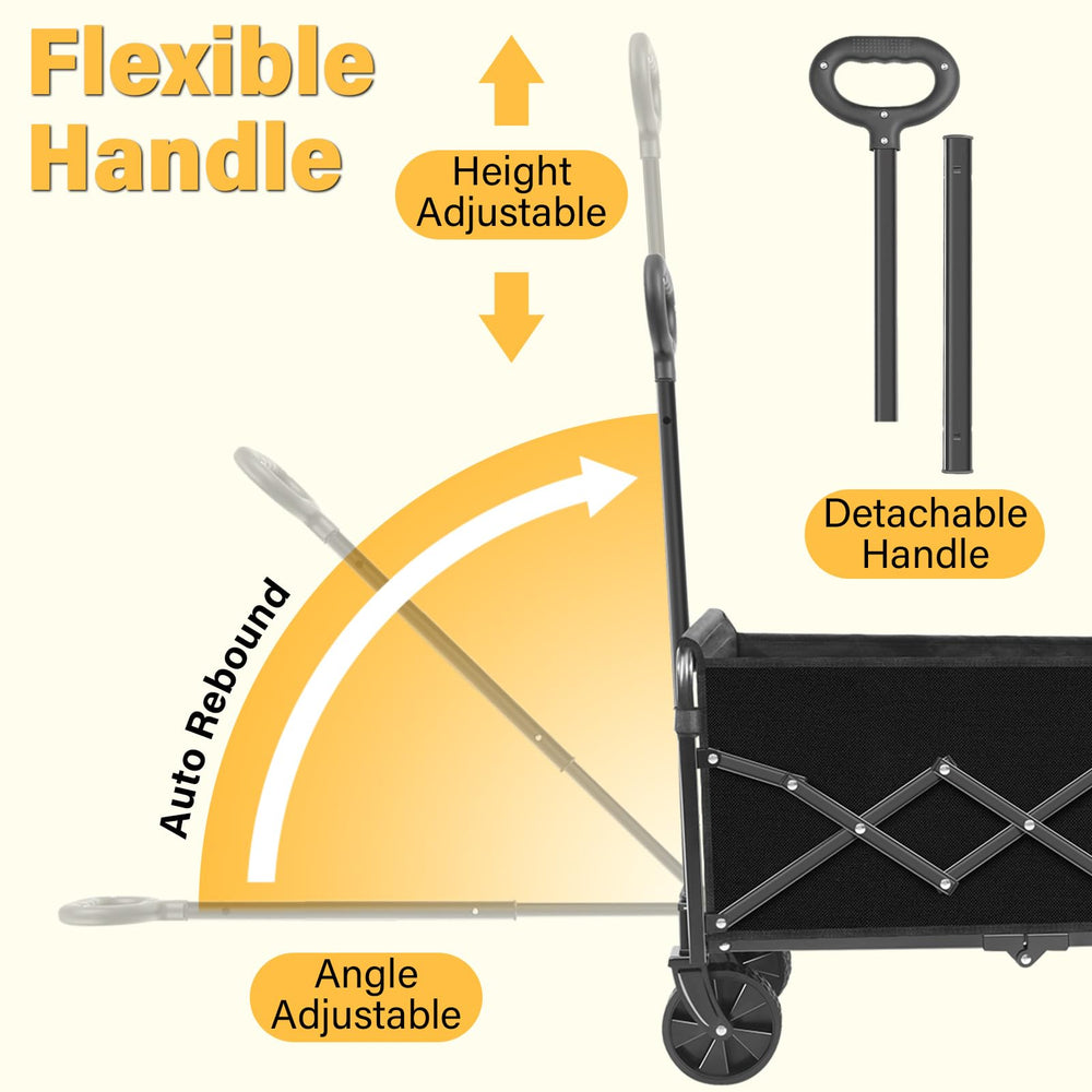 micieitie loaded wagon demonstrating 360 lb capacity, secure hauling