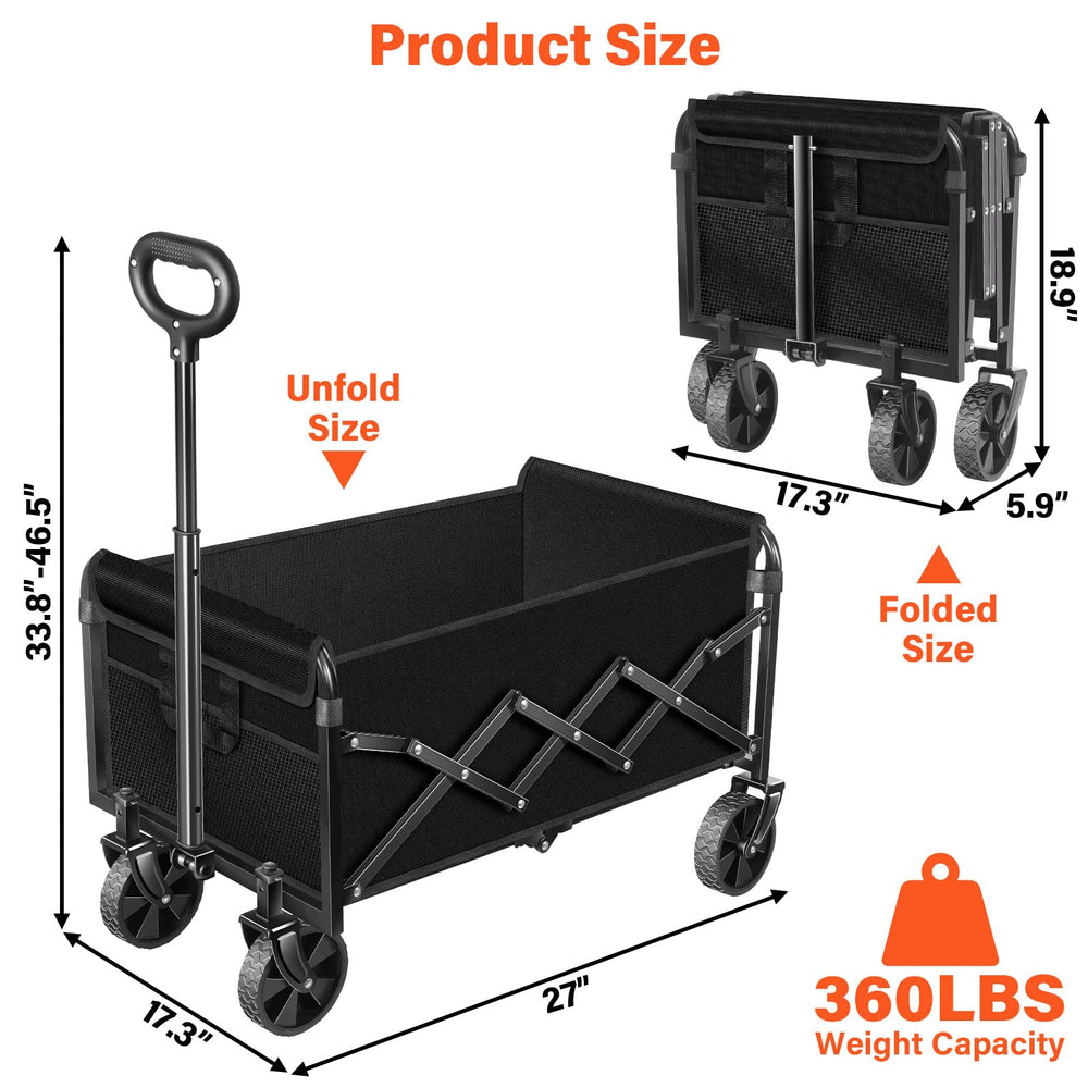 micieitie folded compact storage showing small footprint for trunk or closet convenience