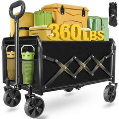 micieitie front view showing wagon ready to carry items, convenient transport