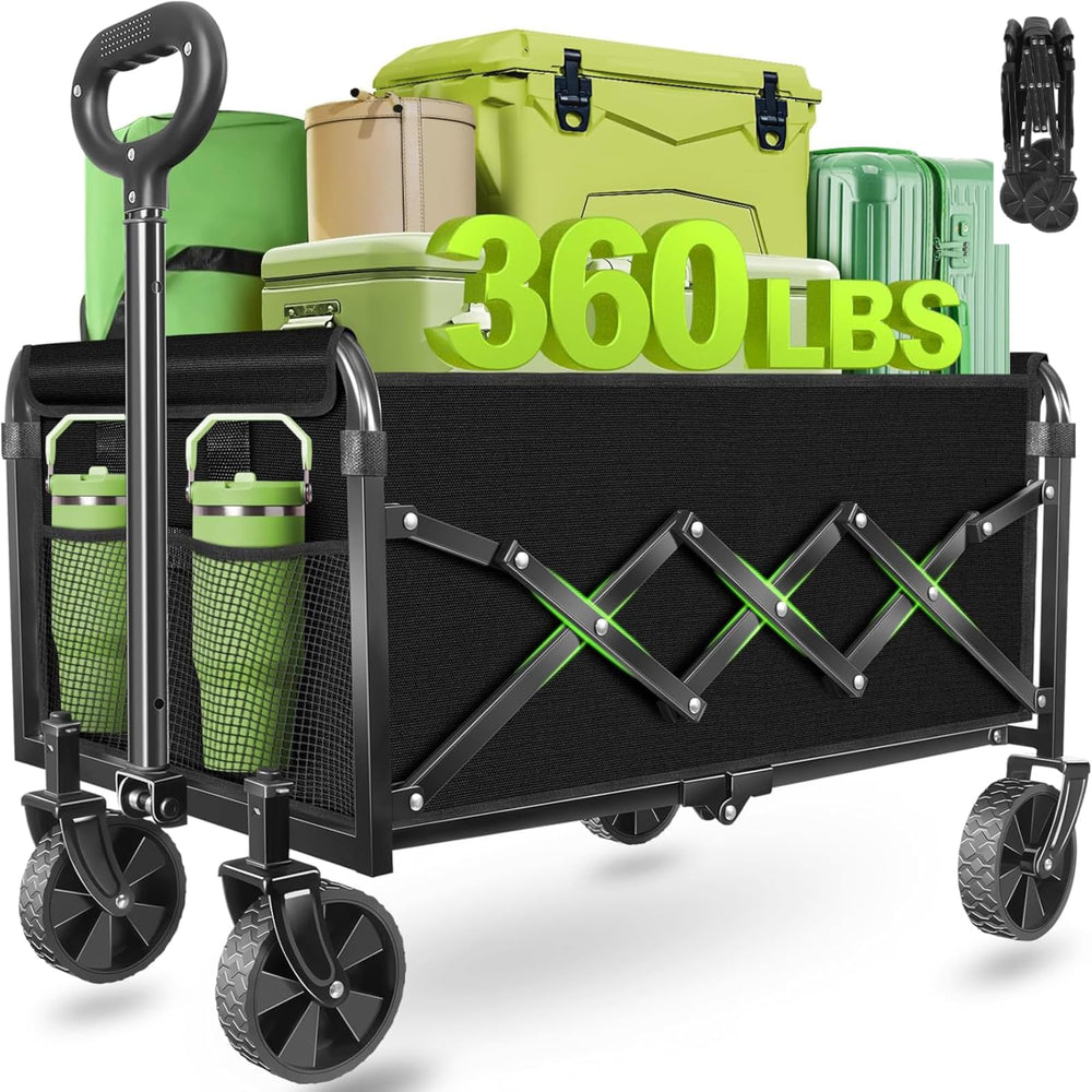 micieitie front view showing sturdy wagon and easy loading benefit