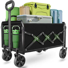 micieitie front view of foldable wagon showing full cargo space for easy hauling