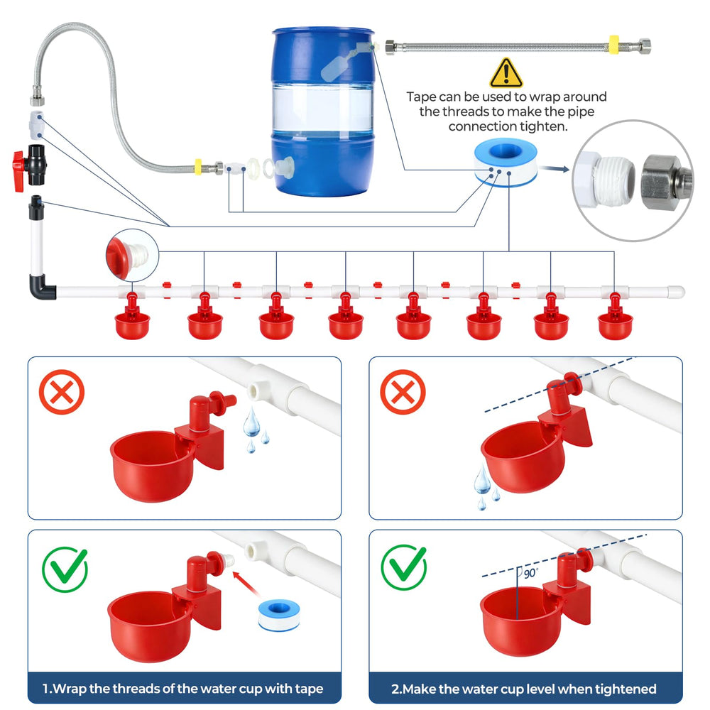 MicMingle installed in a coop providing accessible drinking points
