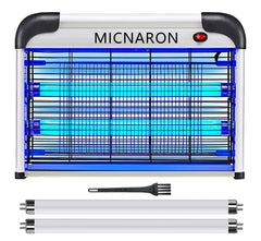 Micnaron front view showing unit and protective guard for safer indoor use