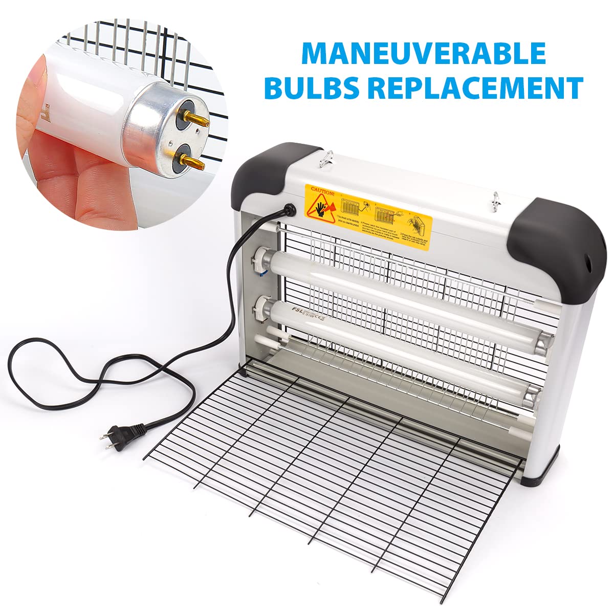 Micnaron retail packaging with two replacement bulbs included for continuous use