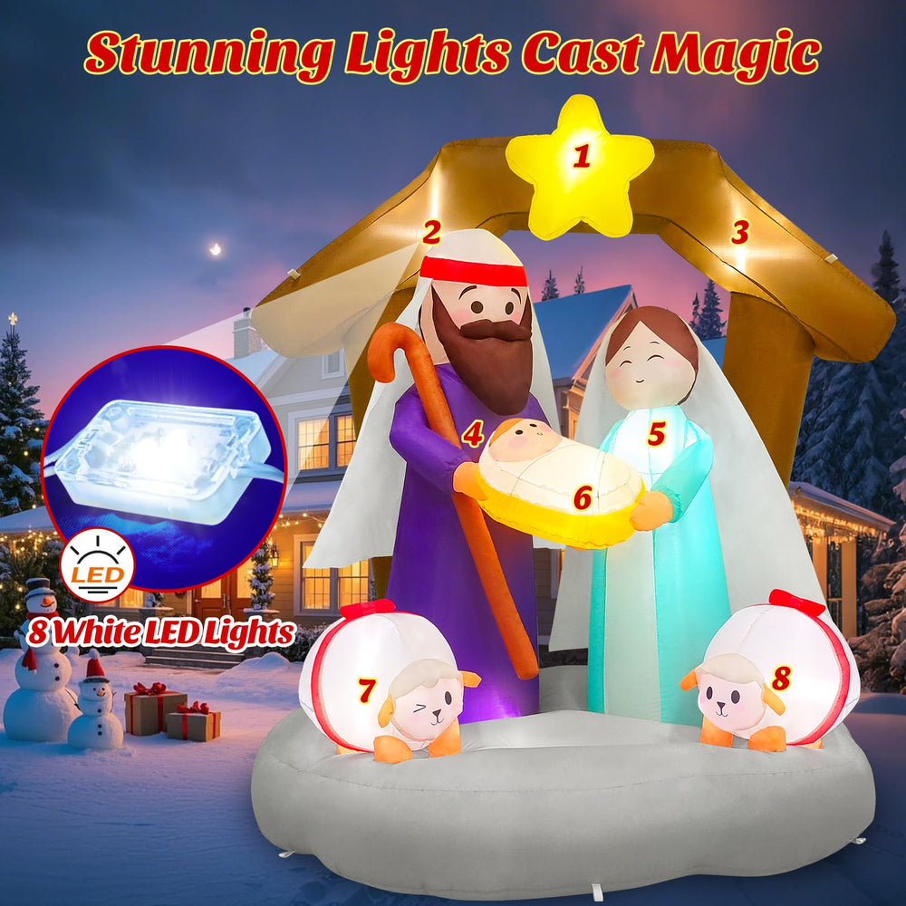 MICOCAH LED lights glowing in night display for bright holiday visibility
