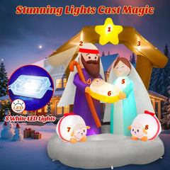 MICOCAH LED lights glowing in night display for bright holiday visibility