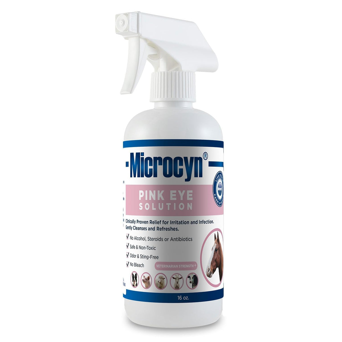 Microcyn front packaging showing 16 oz bottle and clear labeling for easy identification