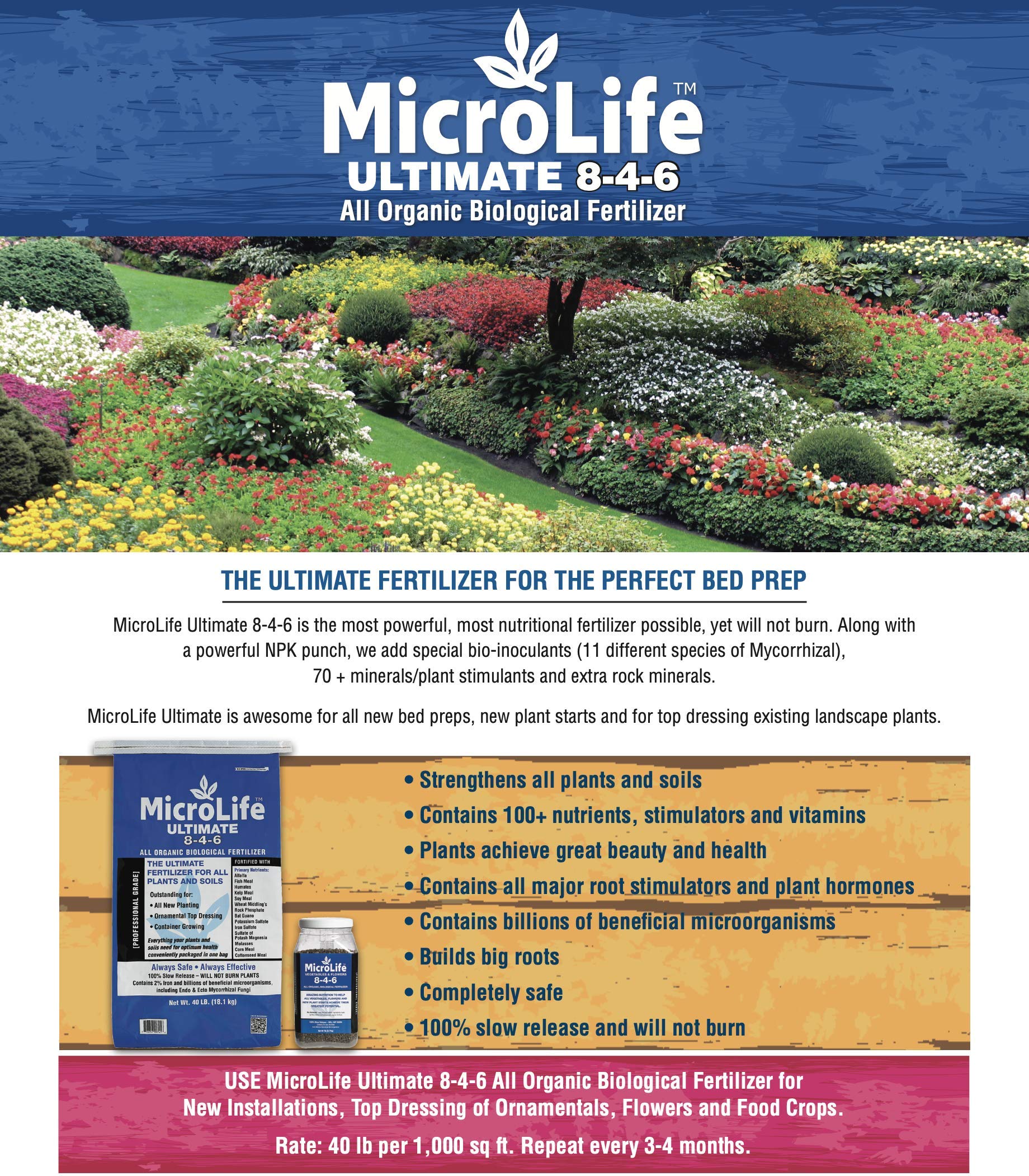 MicroLife feeding container plants for stronger root growth