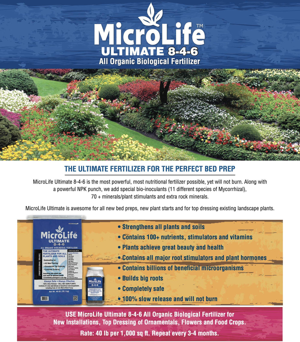MicroLife feeding container plants for stronger root growth