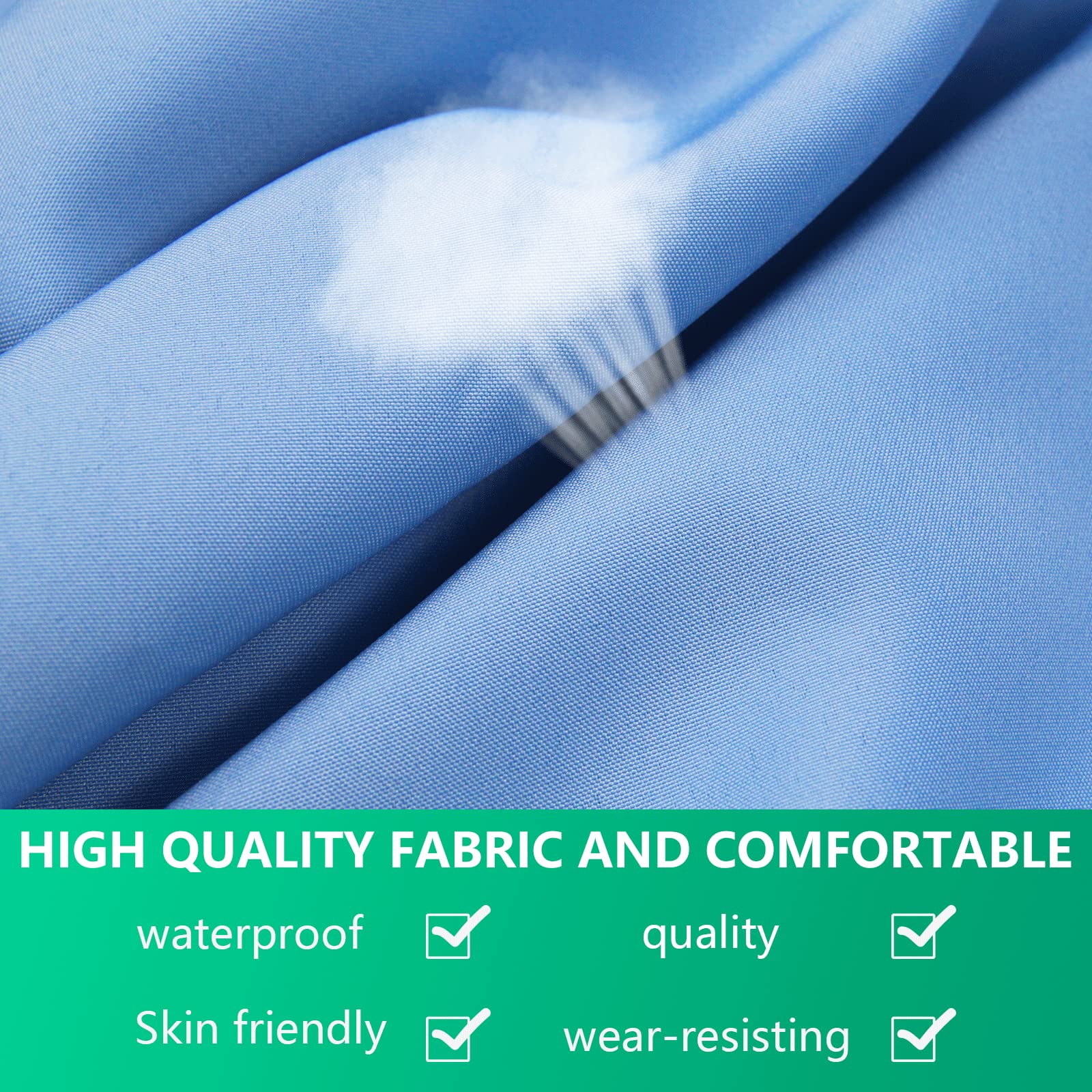 MICTONY extended zipper and fabric ties showing fast on-off installation