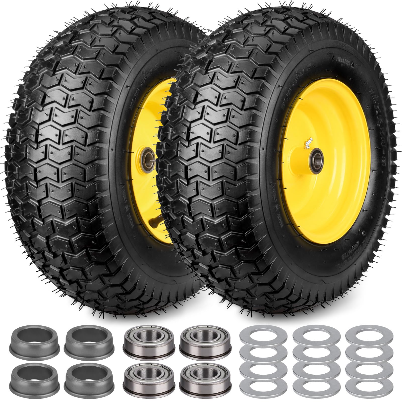 Midcos front view of tire and wheel showing full profile and fit benefit