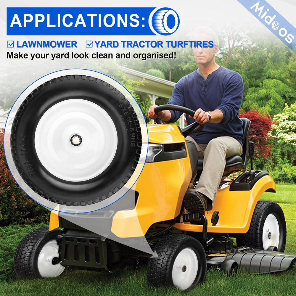 Midcos installed on lawn tractor demonstrating quick replacement benefit
