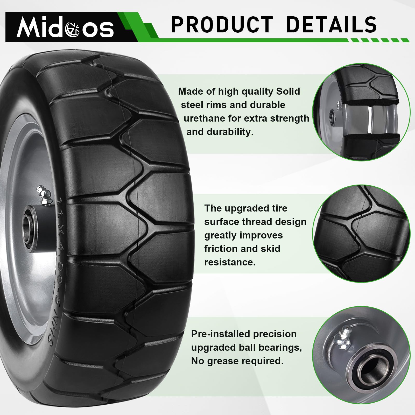 Midcos side profile displaying 11x4" size for correct fit identification