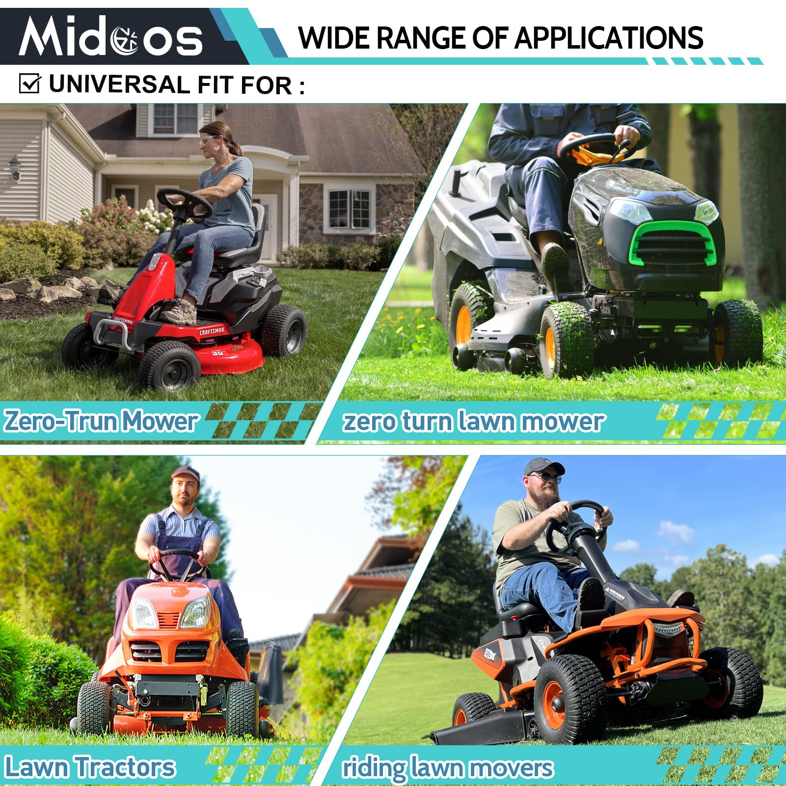 Midcos tire surface texture emphasizing abrasion resistance to extend service life