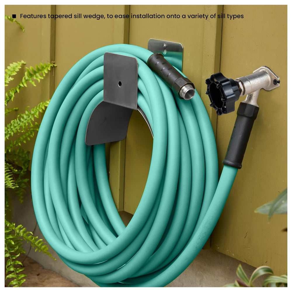 Midline Valve with garden hose in use showing reliable water access for outdoor tasks