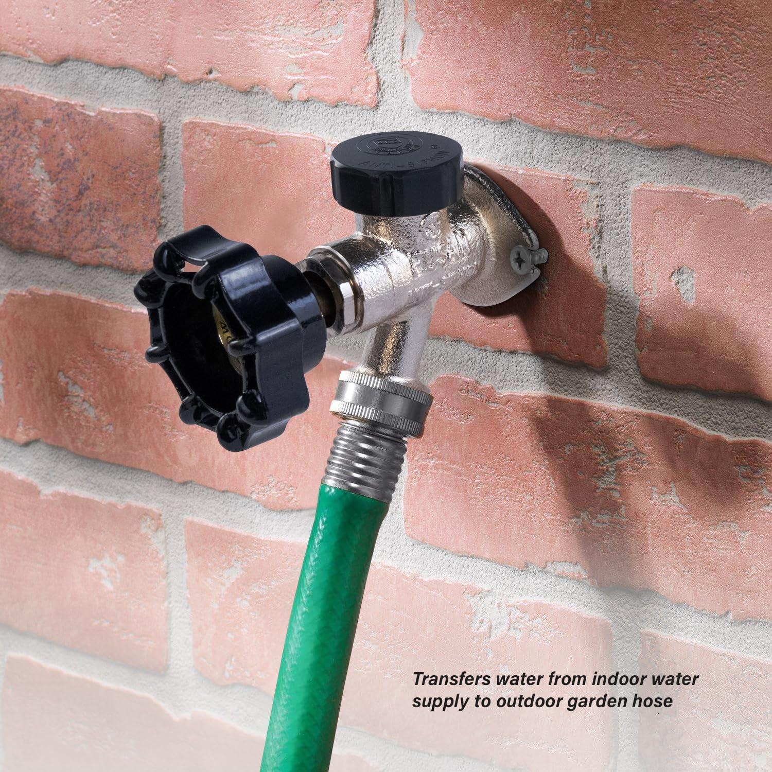 Midline Valve next to hand showing scale for accurate size and fit