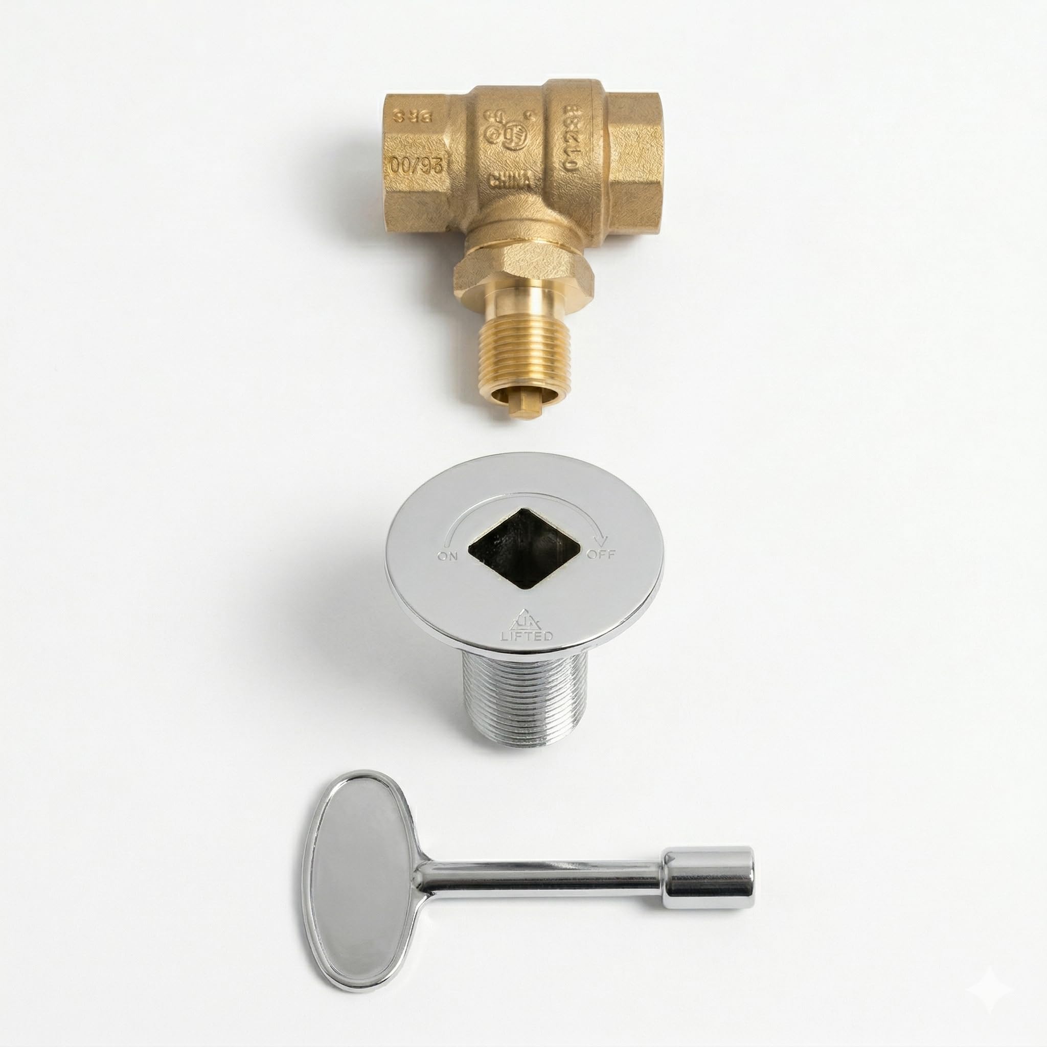 Midwest Hearth valve installed in fire pit demonstrating clean integration and controlled flame