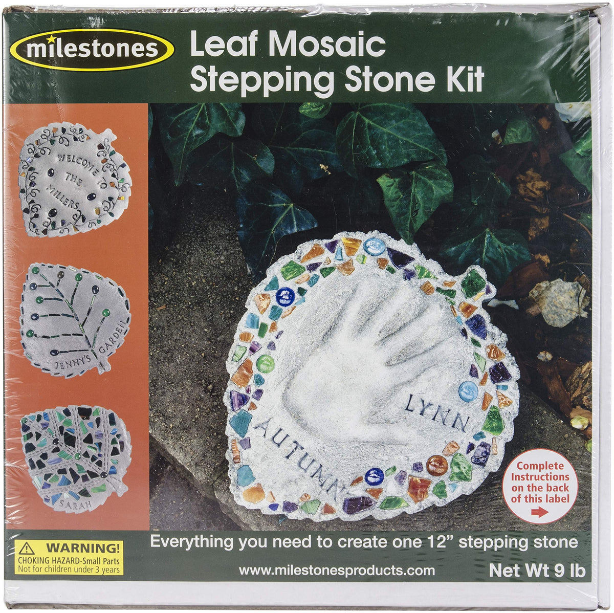 Midwest Products leaf mold front view showing reusable shape and easy pour benefit