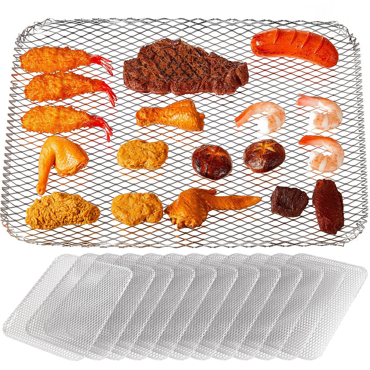 Mifoci front packaging showing full 20-piece grill toppers pack and benefits