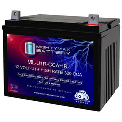 Mighty Max ML-U1R-CCAHR front packaging showing model and power benefits