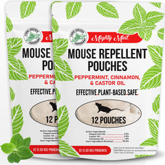 Mighty Mint frente del paquete mostrando cantidad y diseño, buen protector doméstico