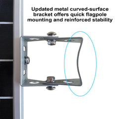 Mii-PWR closeup of tempered solar panel and aluminum frame for reliable charging