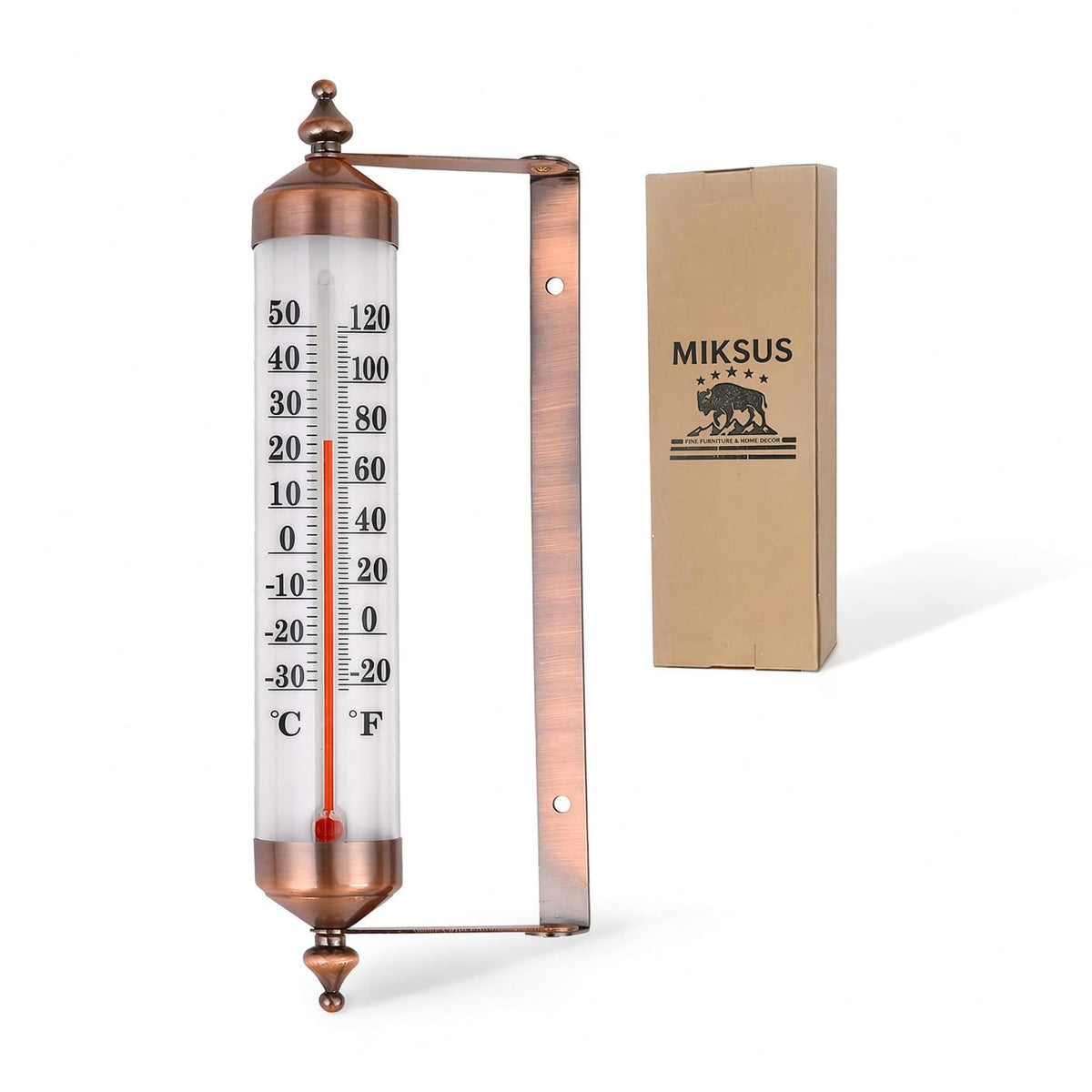 MIKSUS front dial view showing large numbers for easy reading