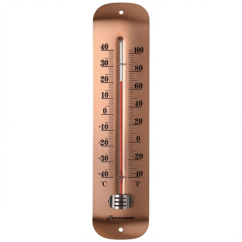 MIKSUS front view showing antique copper finish and large readable numbers