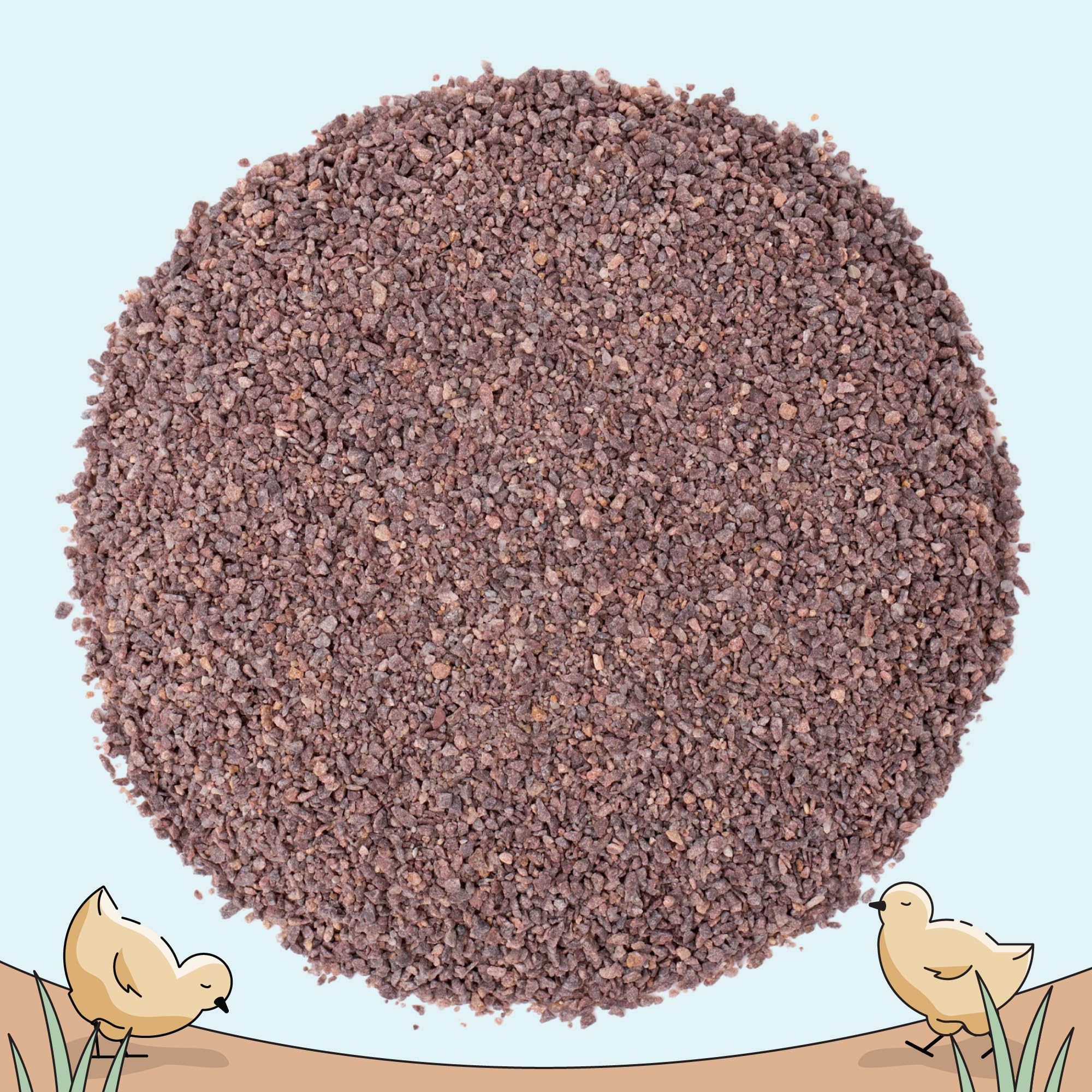 Pouring Mile Four grit from bag into container, convenient storage use