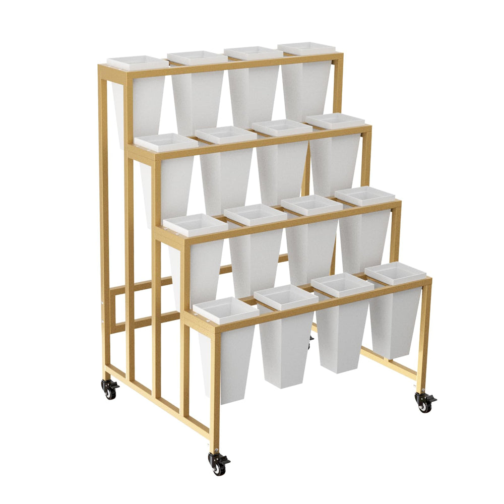 MILEFA market stall mobile flower cart enabling easy transport