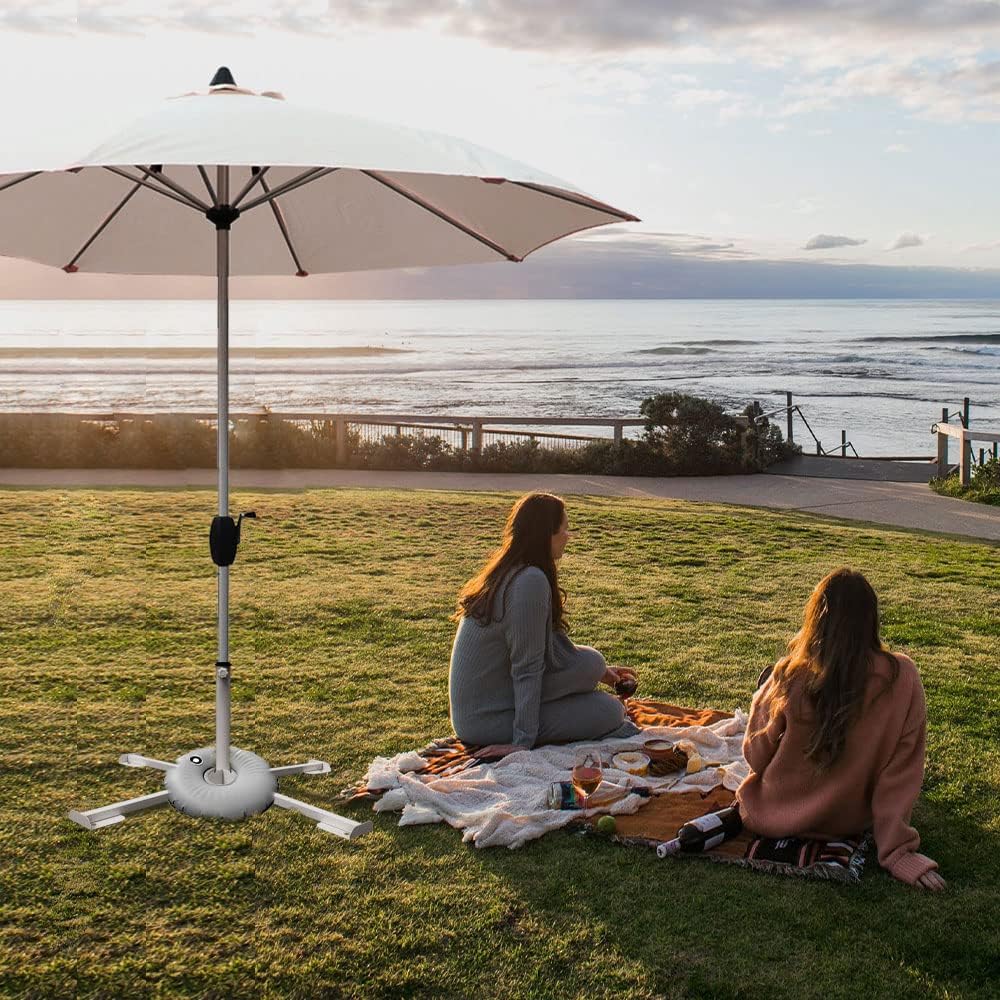 MILIMOLI assembled on sandy beach providing stable sunshade anchoring benefit