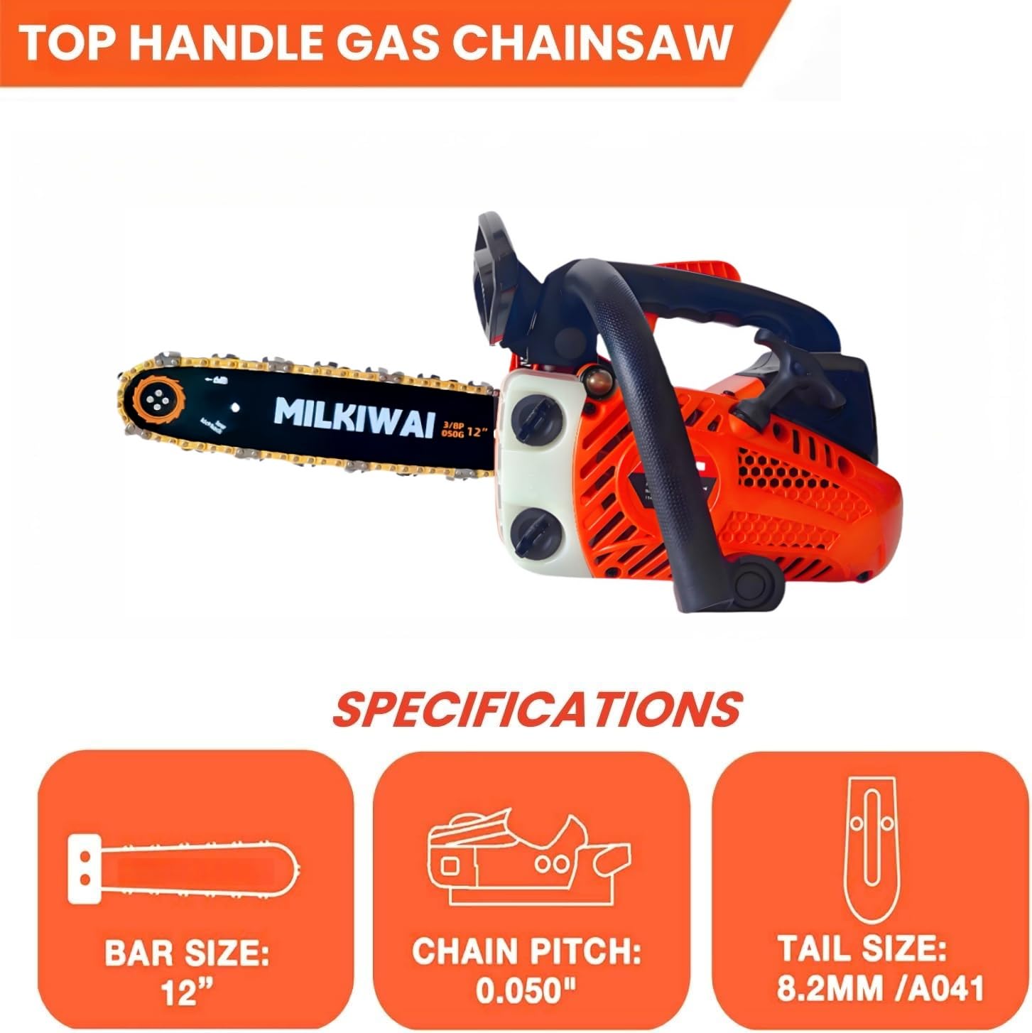 Milkiwai saw held in one hand to show lightweight 8.2 lbs portability advantage