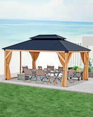 MilleLoom close-up of double metal roof demonstrating weather protection