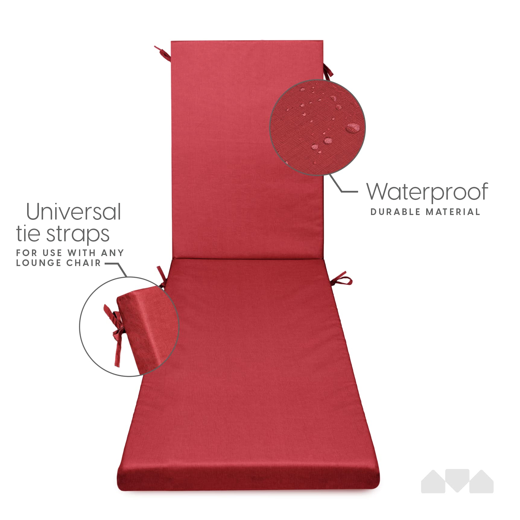 Milliard waterproof cover detail that repels moisture and protects foam interior